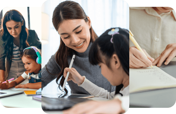banner de professora com aluna bit profissões